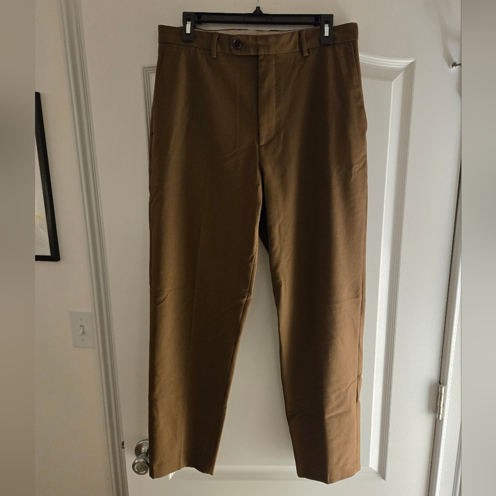Zara Golden-Brown Dress Pants